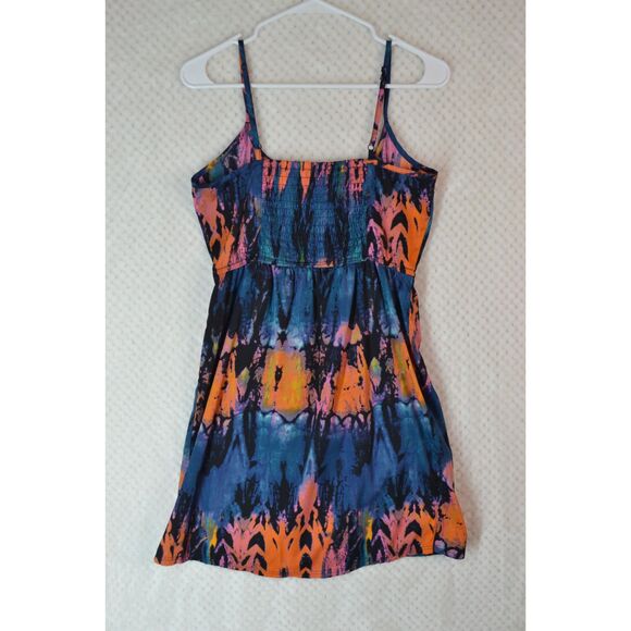 Hurley Hazel Women's Medium Blue Spaghetti Strap Skater Dress - Picture 2 of 13